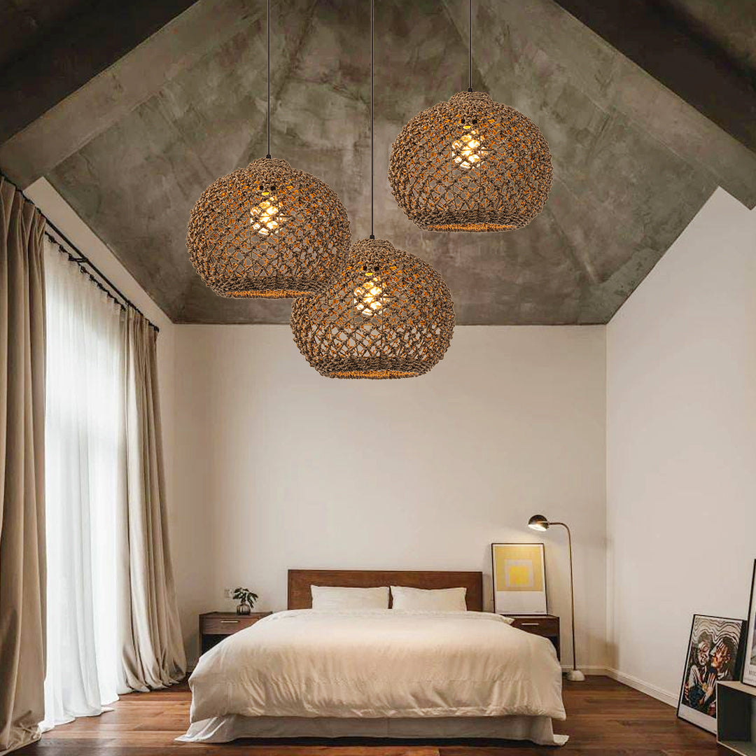 Benzo Woven Boho Pendant Lamp