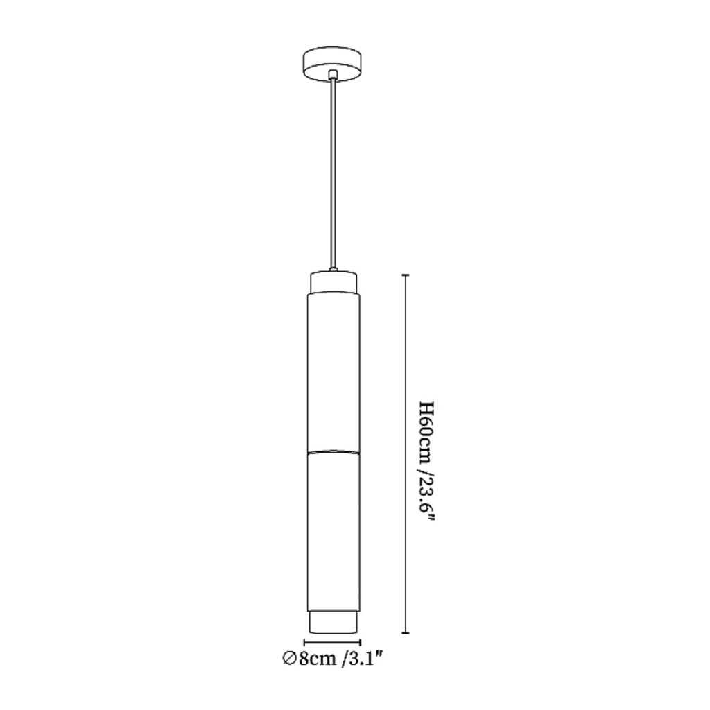 Suspension Arza en albâtre
