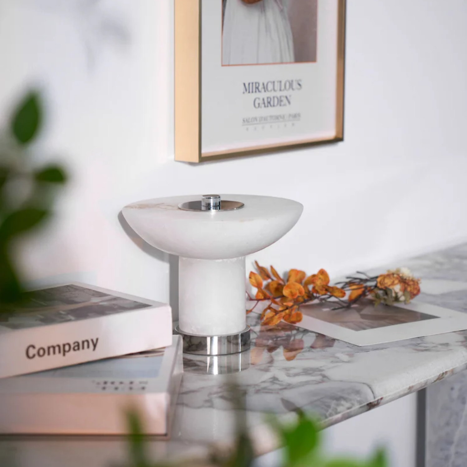 Lampa stołowa Aesmoze Alabaster