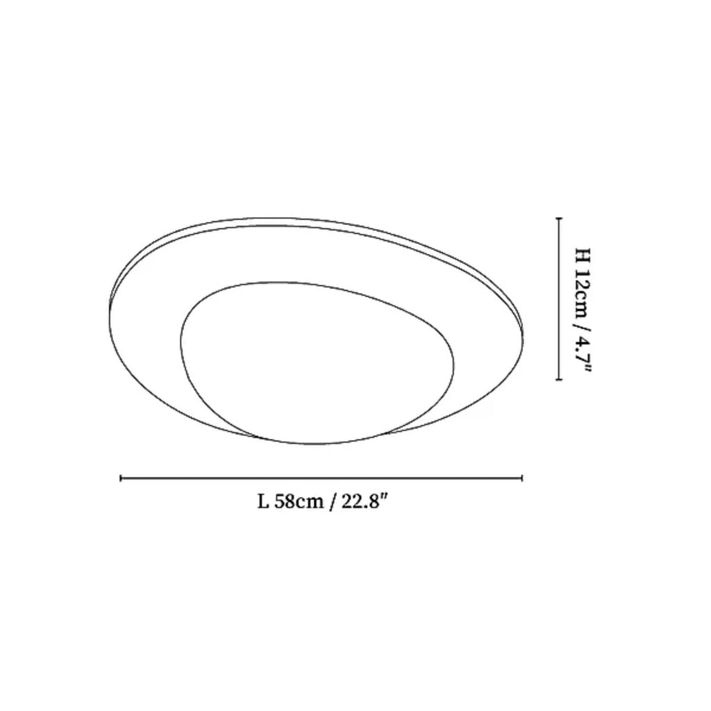 Lampa sufitowa Arone z naturalnego kamienia