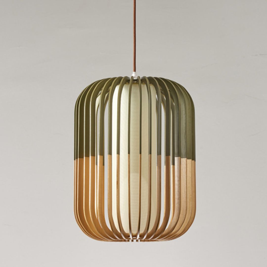 Lampe suspendue en bois Amaya