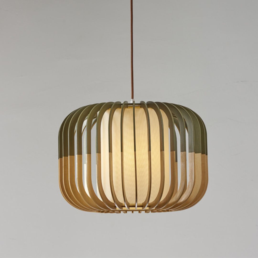 Lampe suspendue en bois Amaya