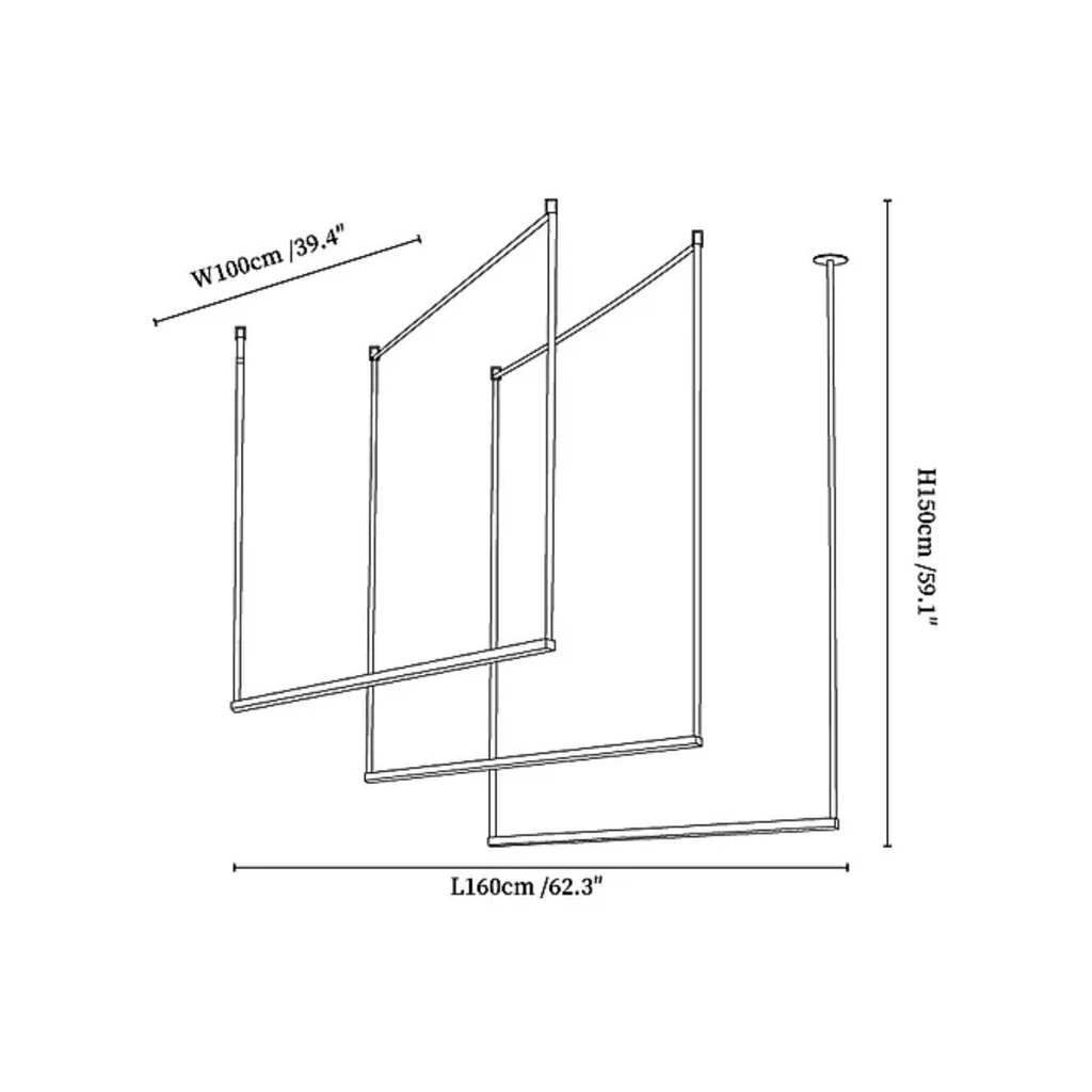 Lampa wisząca liniowa Beltaz