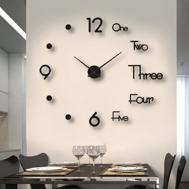 Horloge murale créative 3D