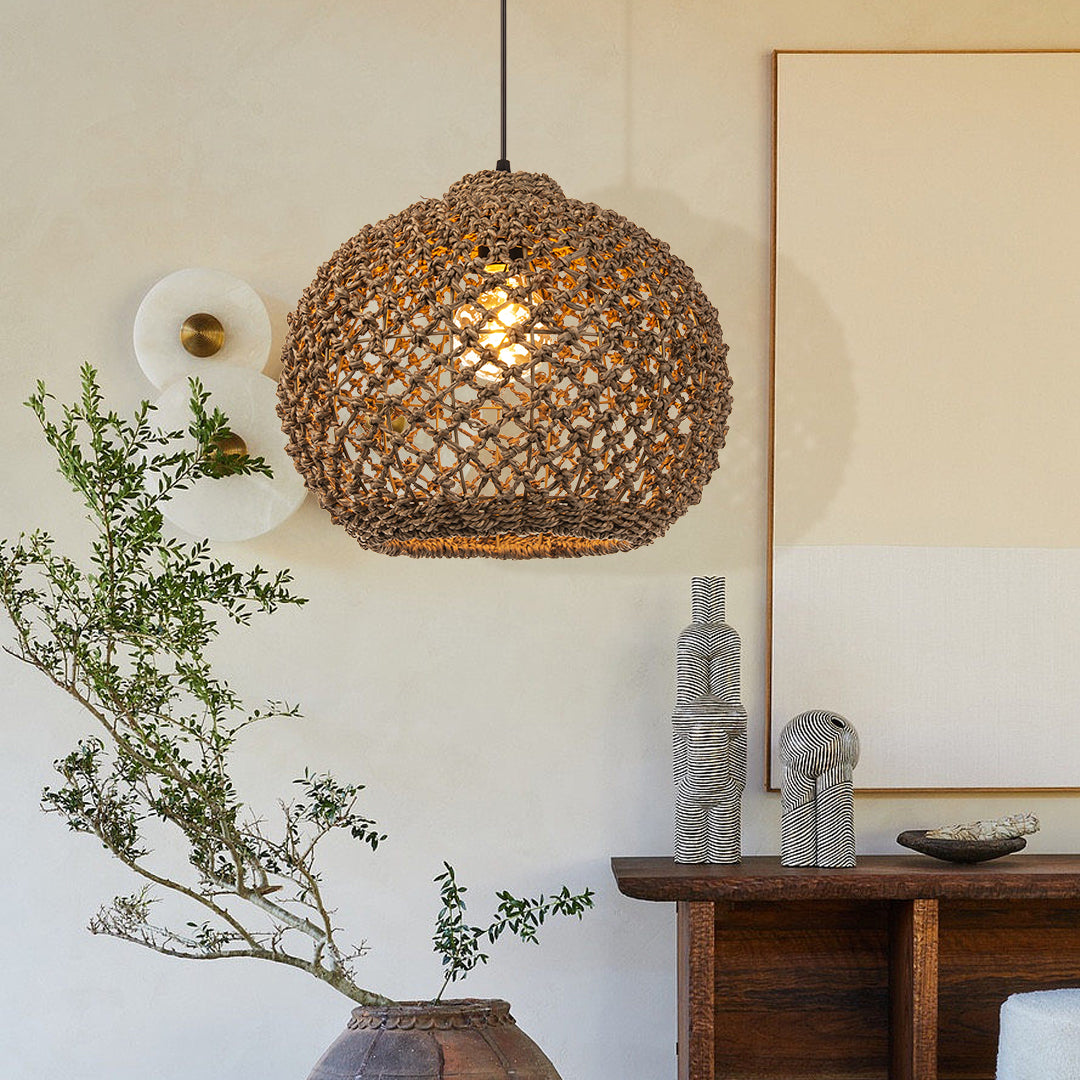 Benzo Woven Boho Pendant Lamp