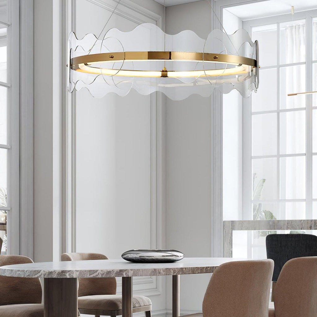 Suspension ondulée en acrylon