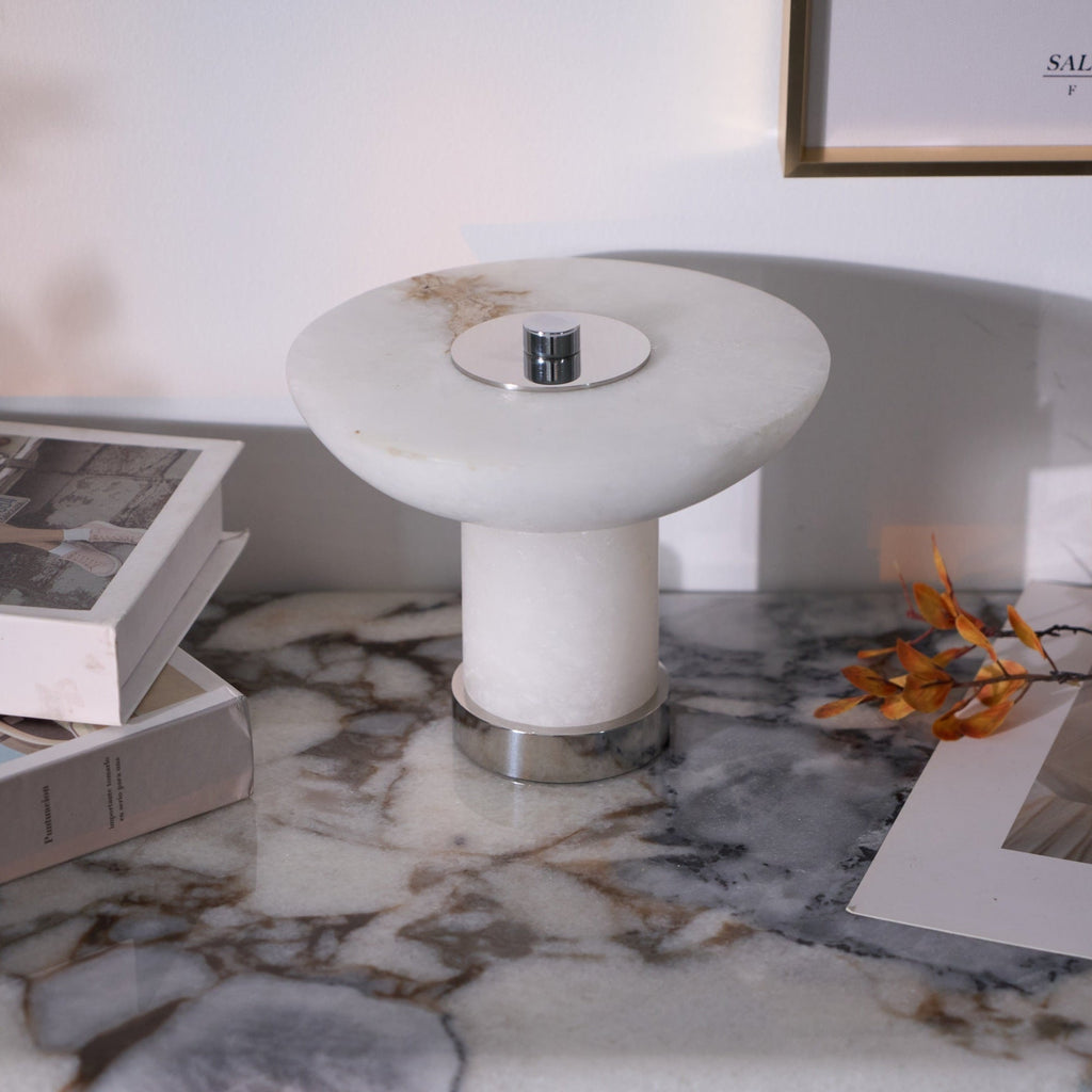 Lampa stołowa Aesmoze Alabaster