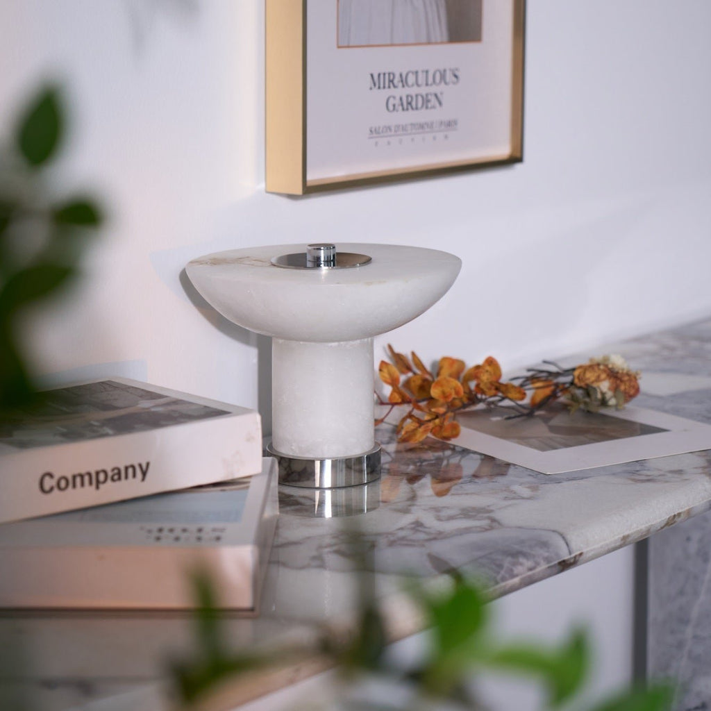 Lampa stołowa Aesmoze Alabaster