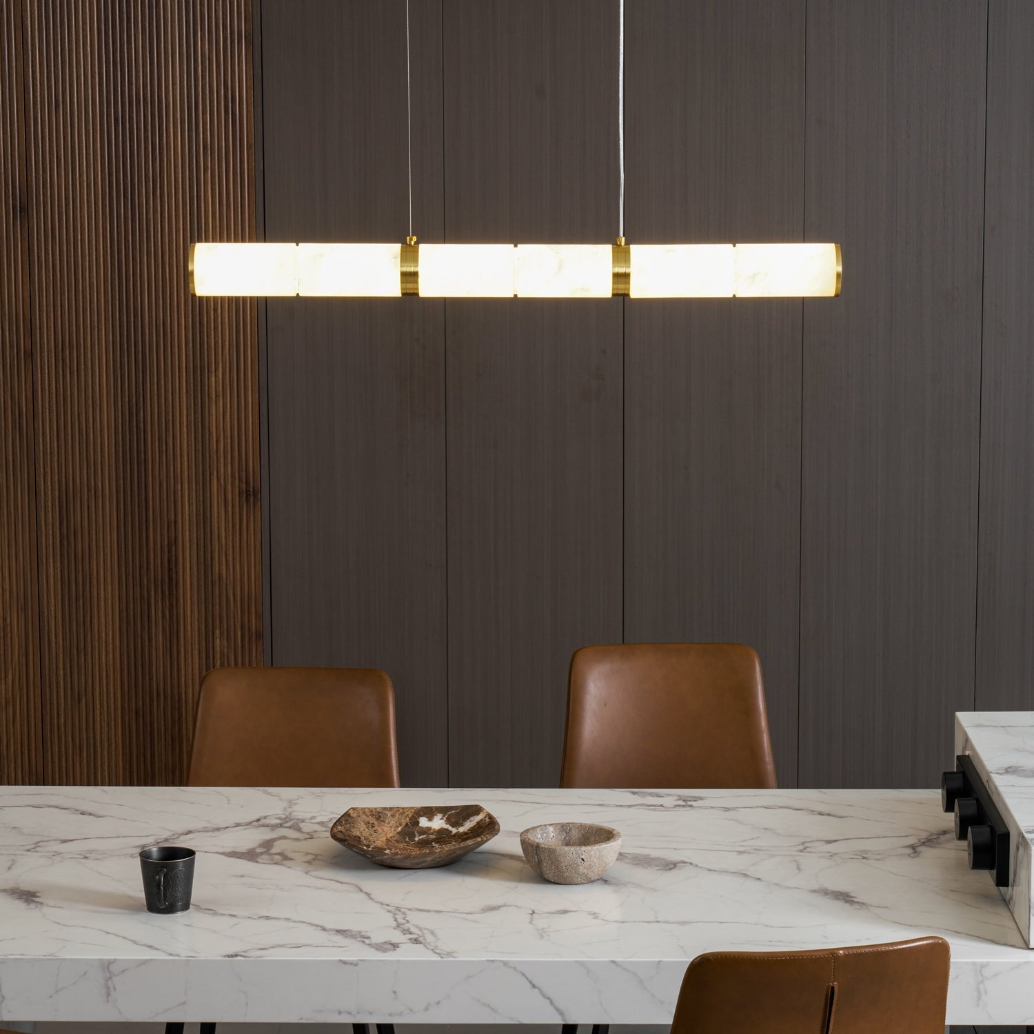 Becoza Alabaster Linear Pendant Lamp