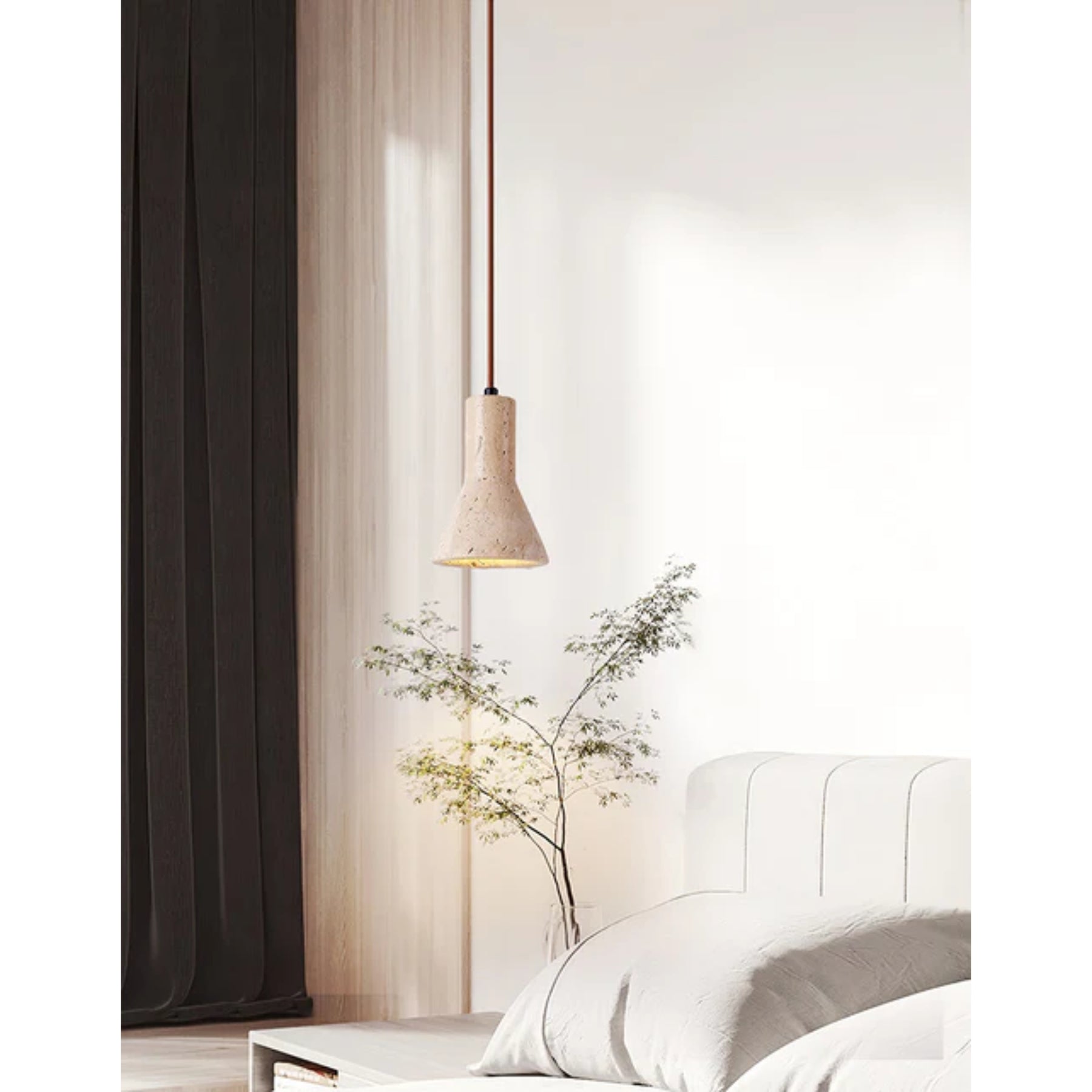 Suspension Aeremis en pierre naturelle