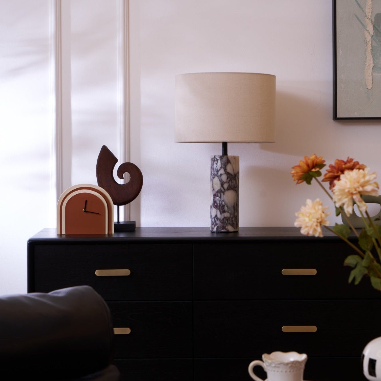 Lampa stołowa marmurowa Aromefa