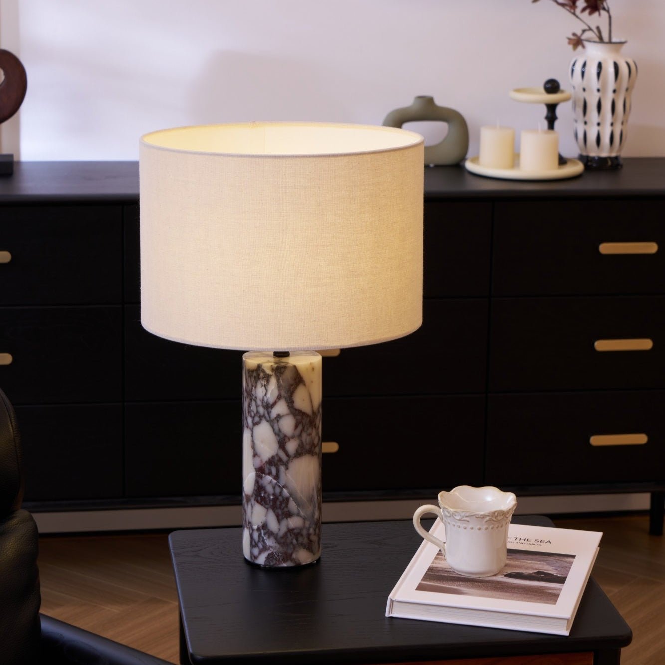 Lampa stołowa marmurowa Aromefa