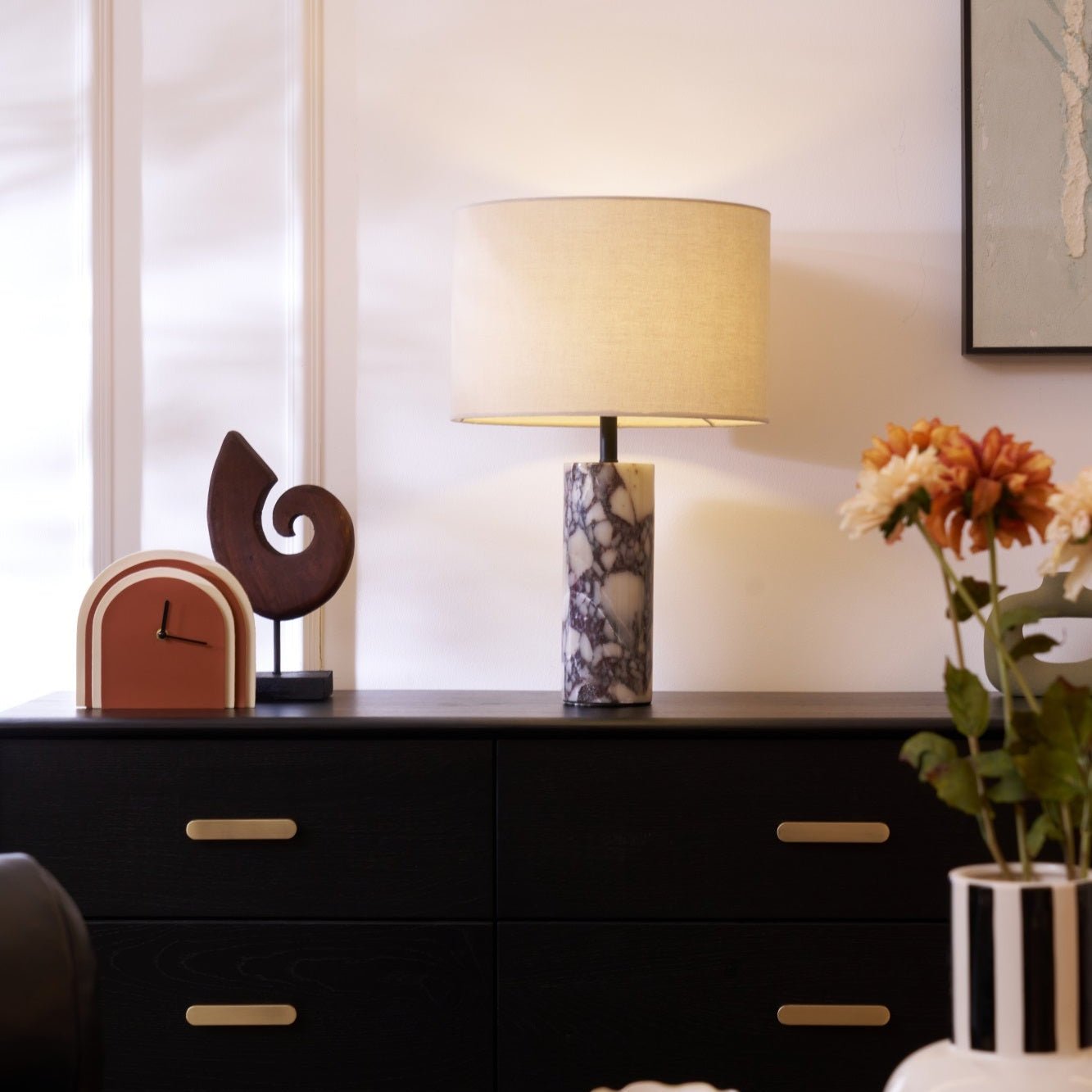 Lampa stołowa marmurowa Aromefa