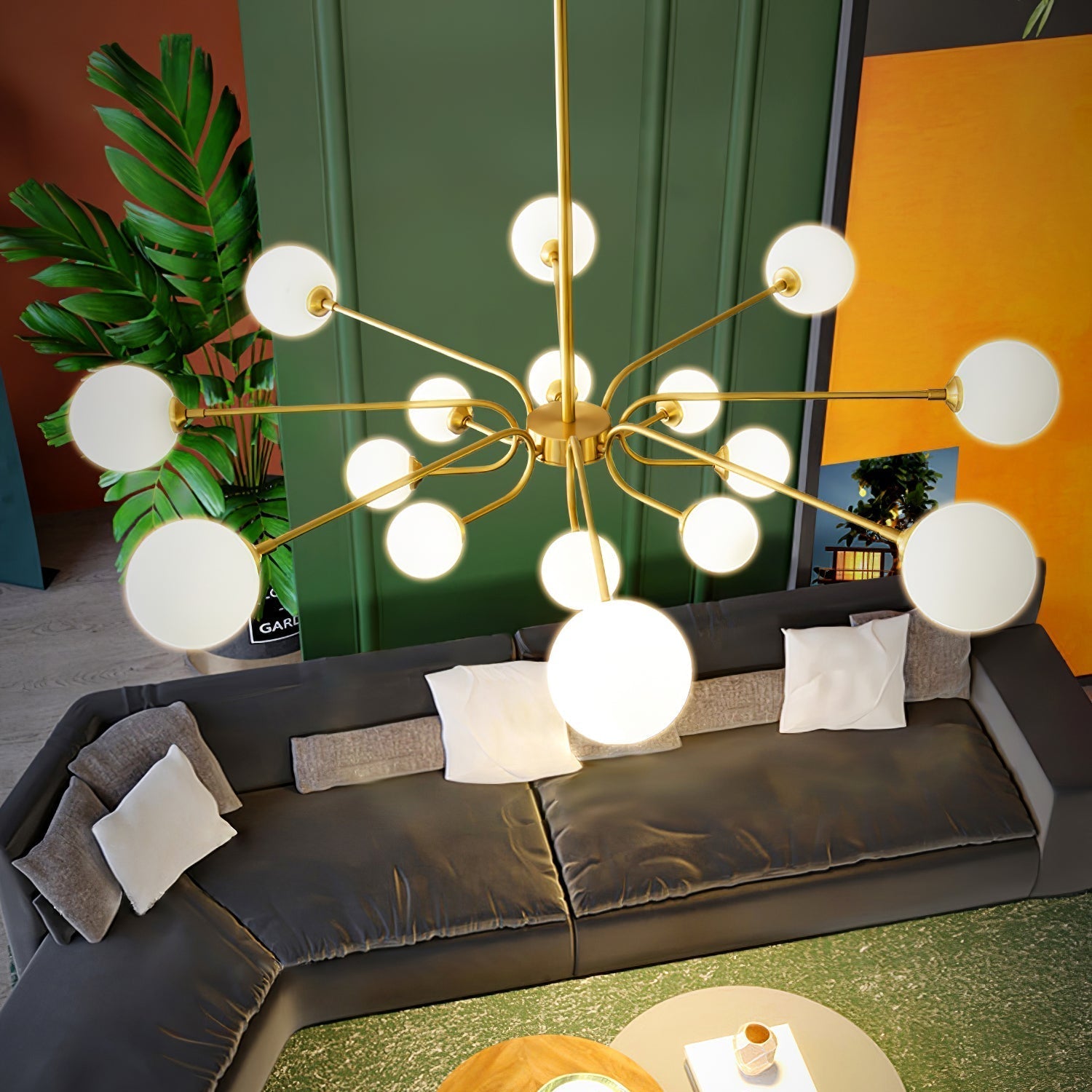 Plafonnier à dôme sphérique