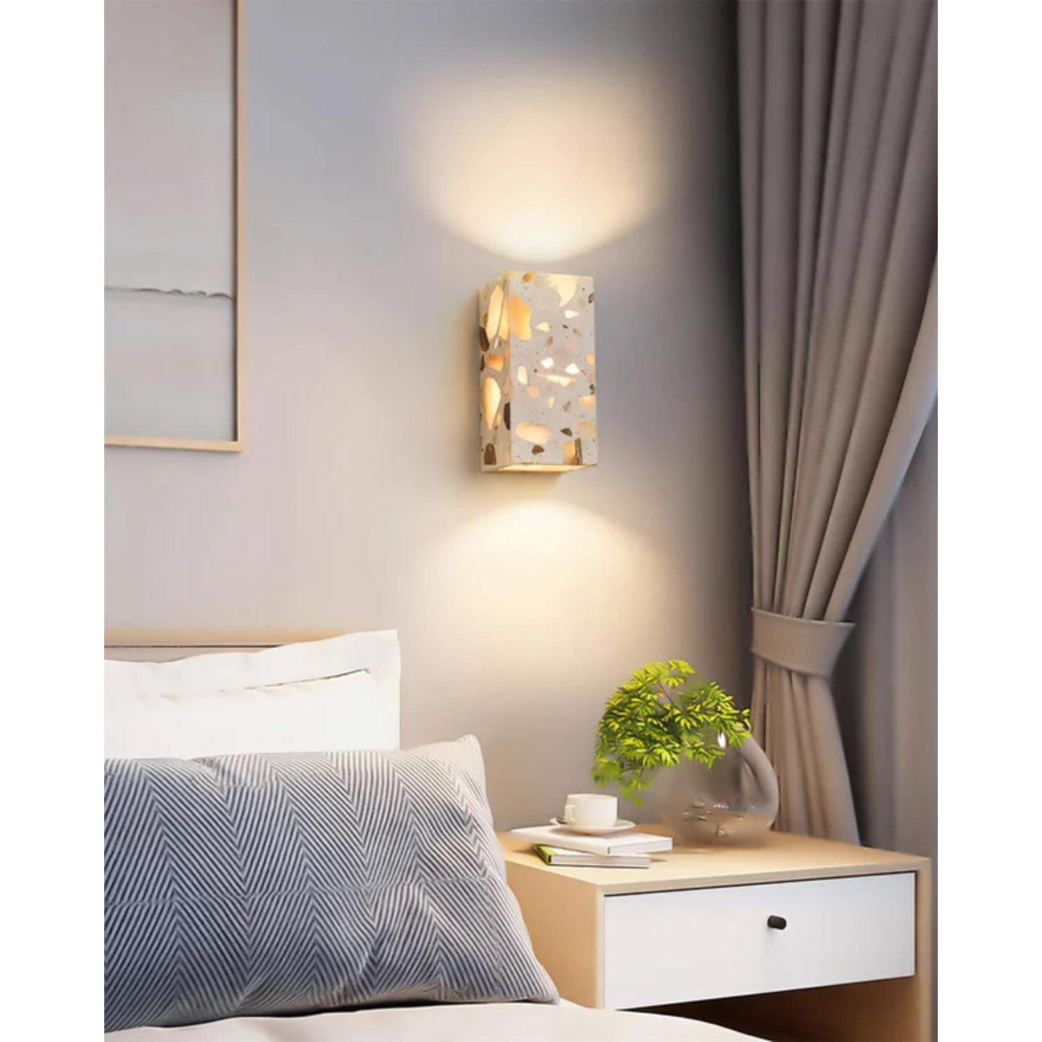 Kinkiet z naturalnego kamienia Belisca