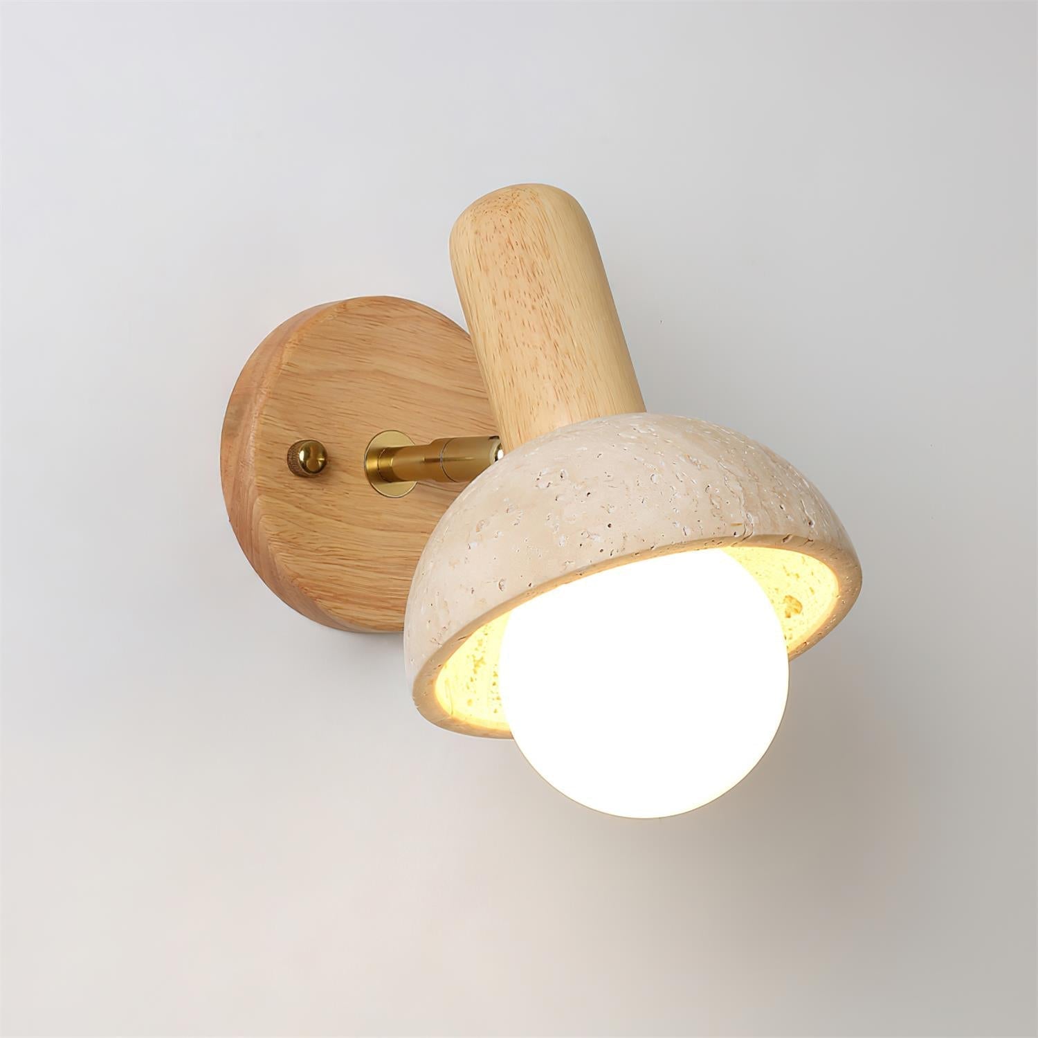 Belunis Natural Stone Wall Lamp