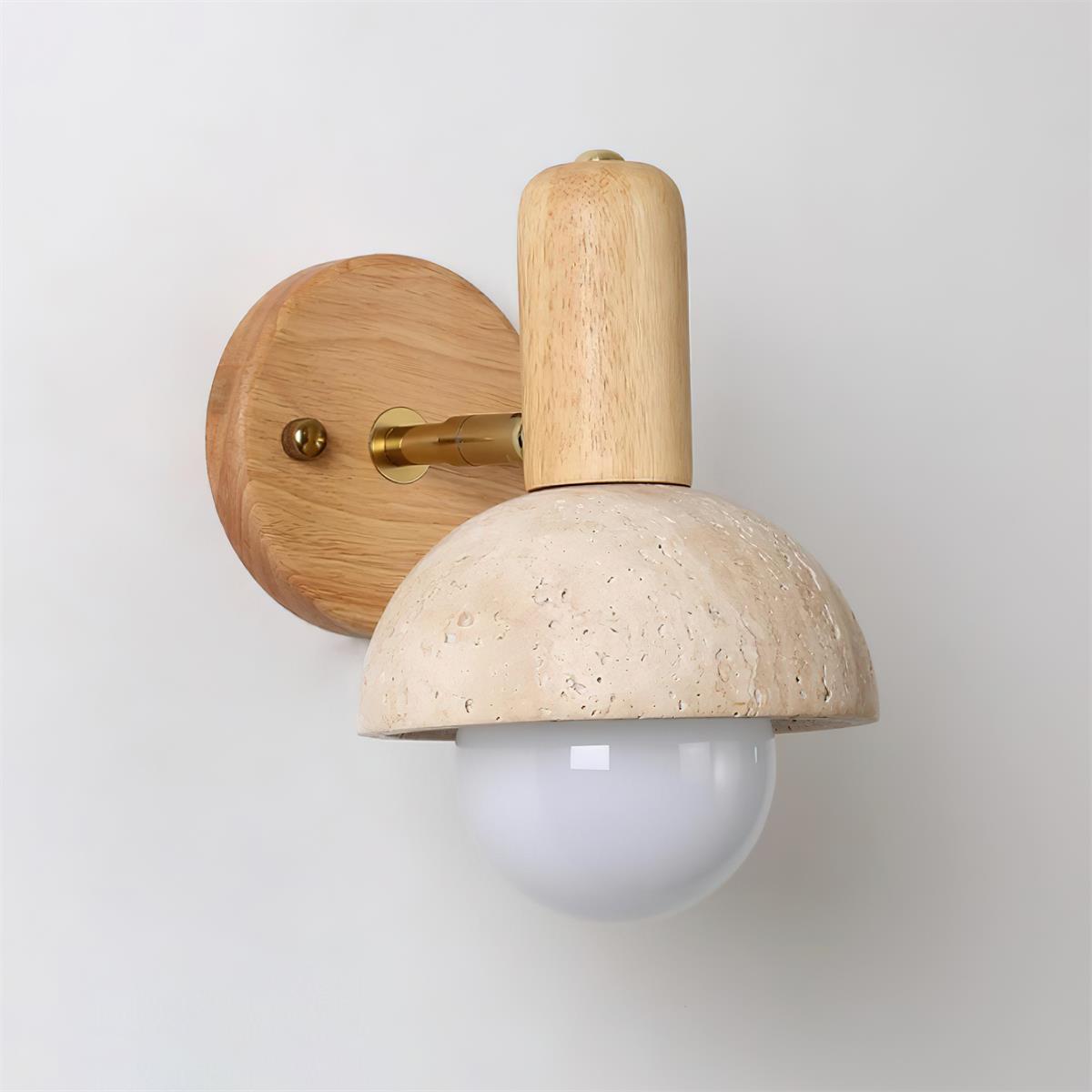 Belunis Natural Stone Wall Lamp