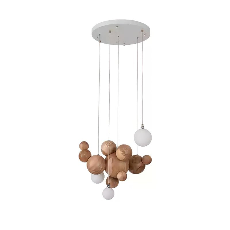 Beo Wooden Ball Pendant Lamp