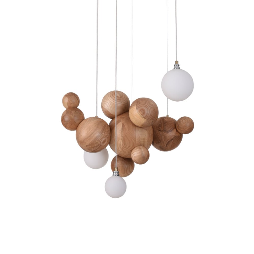 Beo Wooden Ball Pendant Lamp
