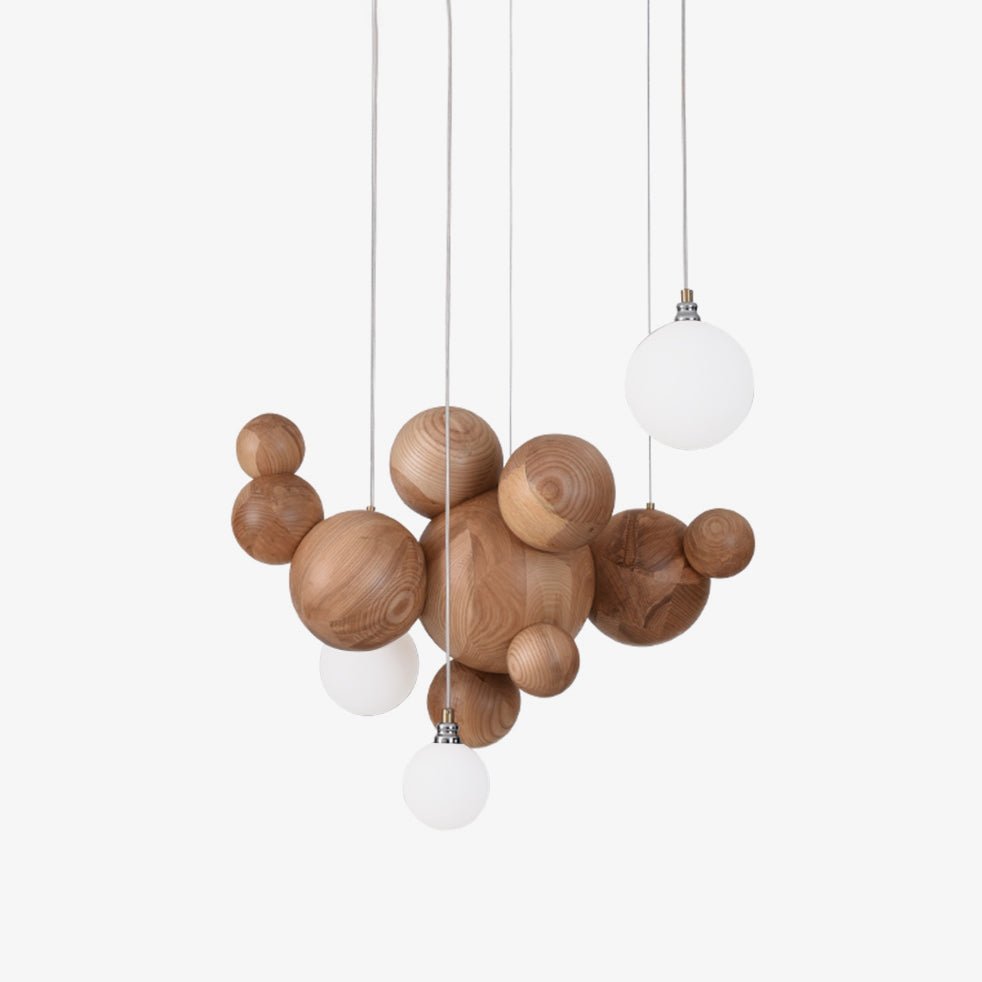 Beo Wooden Ball Pendant Lamp