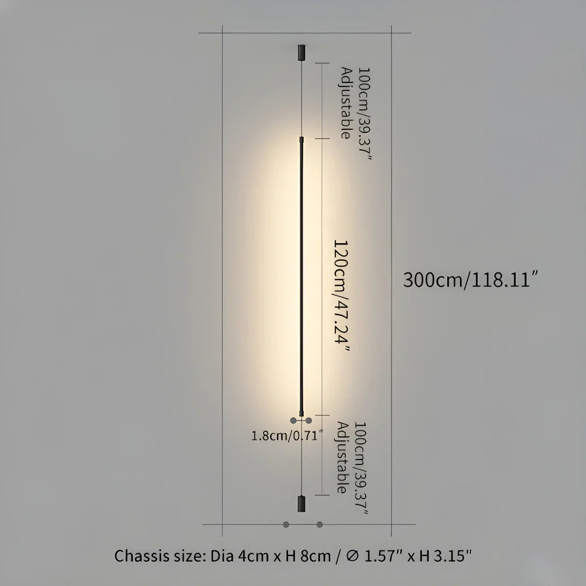 Belzon Floor to Ceiling Lamp