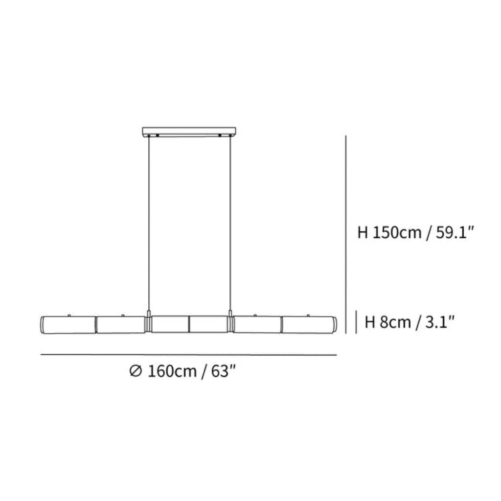 Becoza Alabaster Linear Pendant Lamp