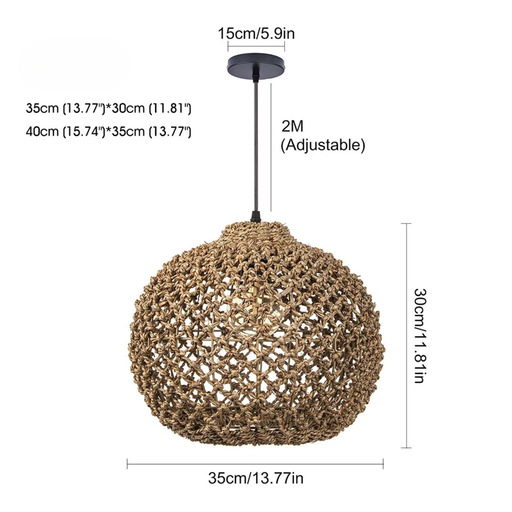 Benzo Woven Boho Pendant Lamp