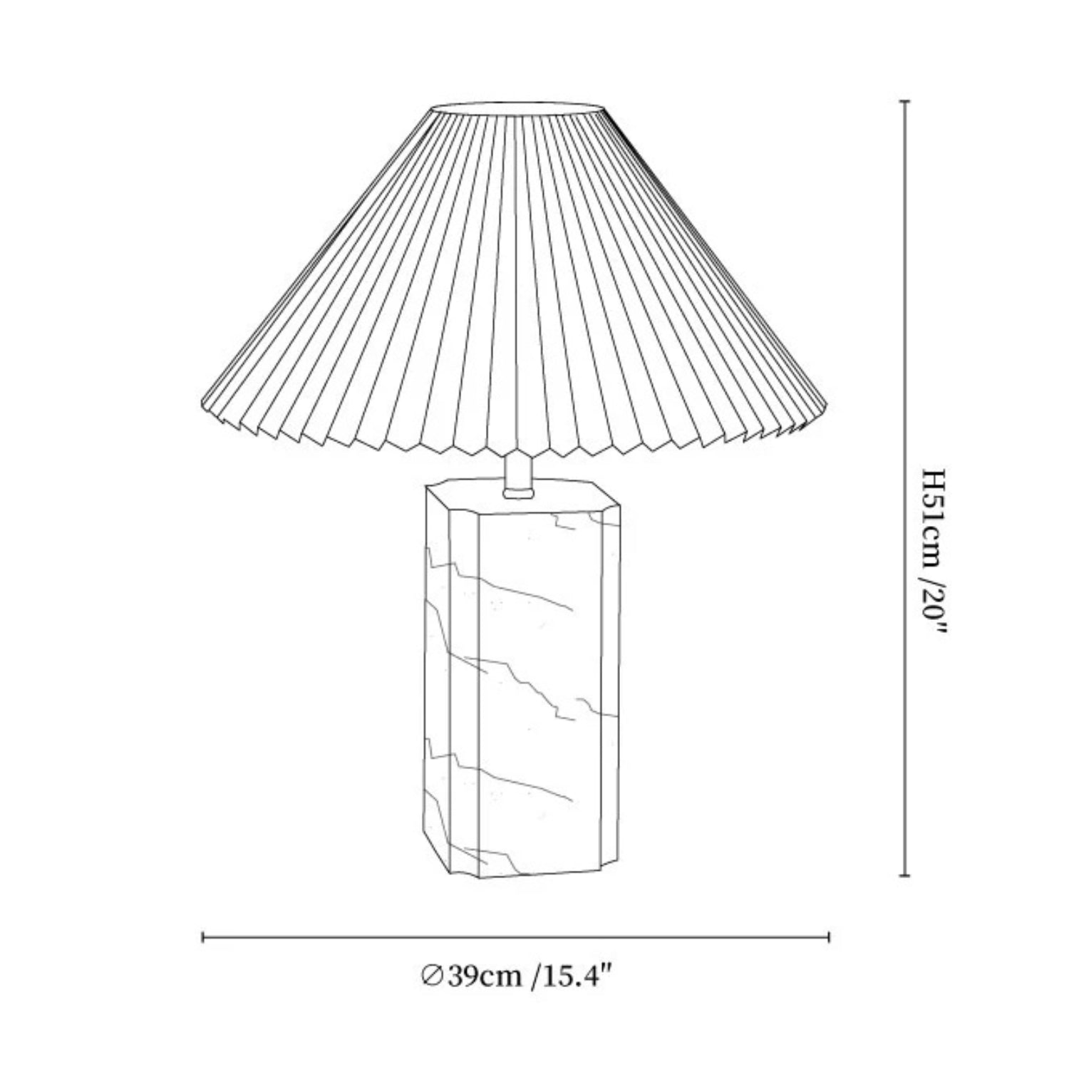 Belmeni Marble Table Lamp
