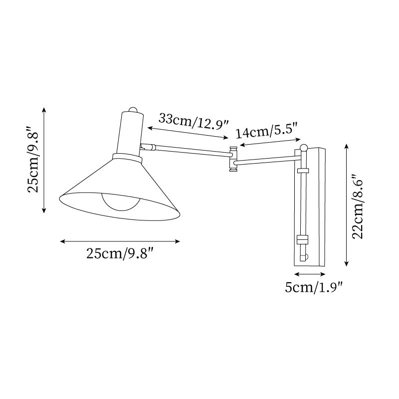 Lampe murale à brancher Azelio