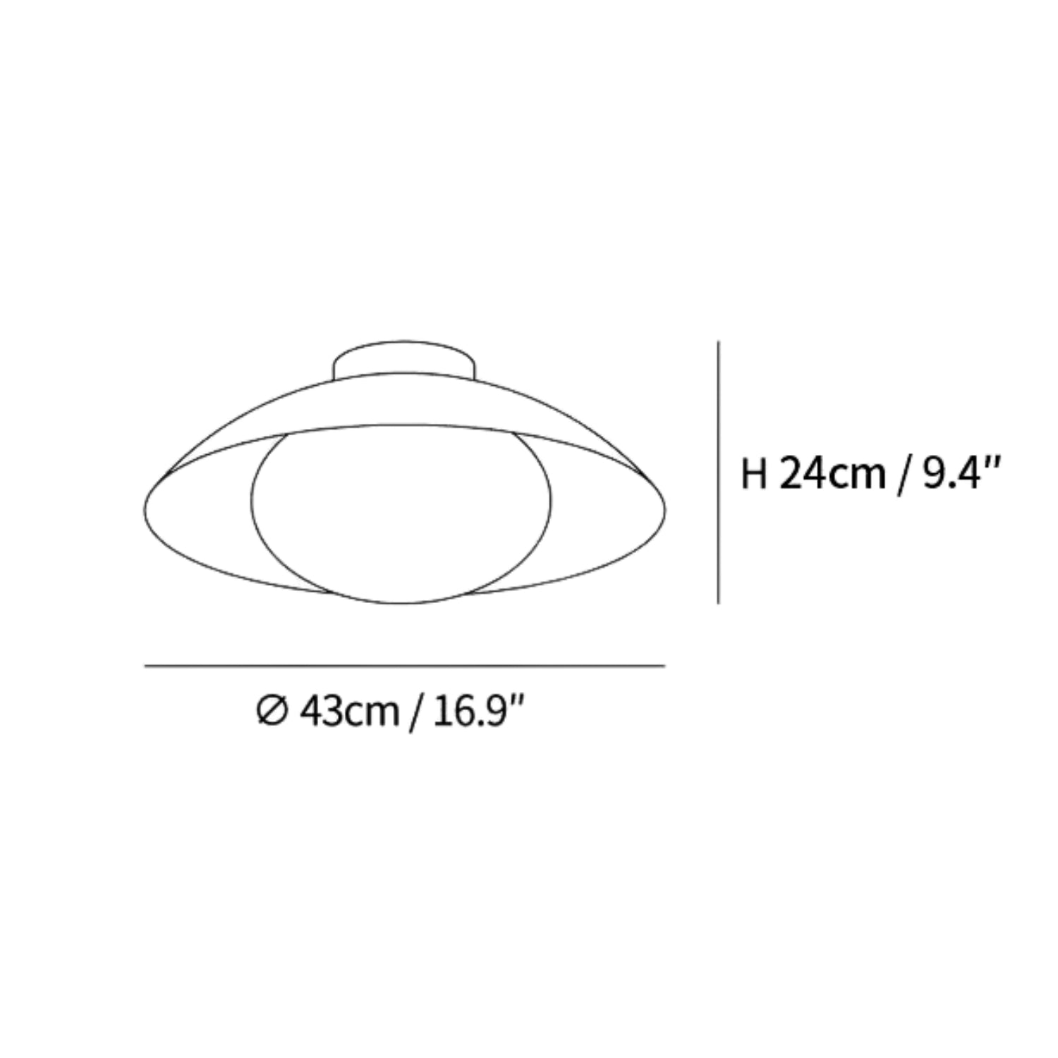 Plafonnier Adrienne (NOM À DOUBLE CHAMP)
