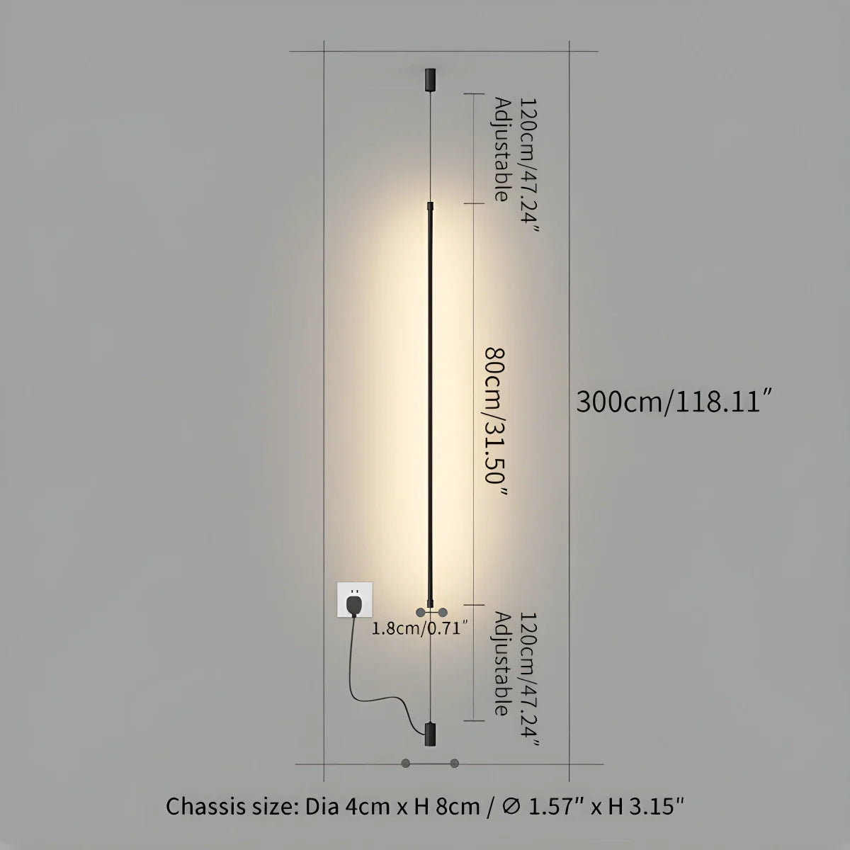 Belzon Floor to Ceiling Lamp