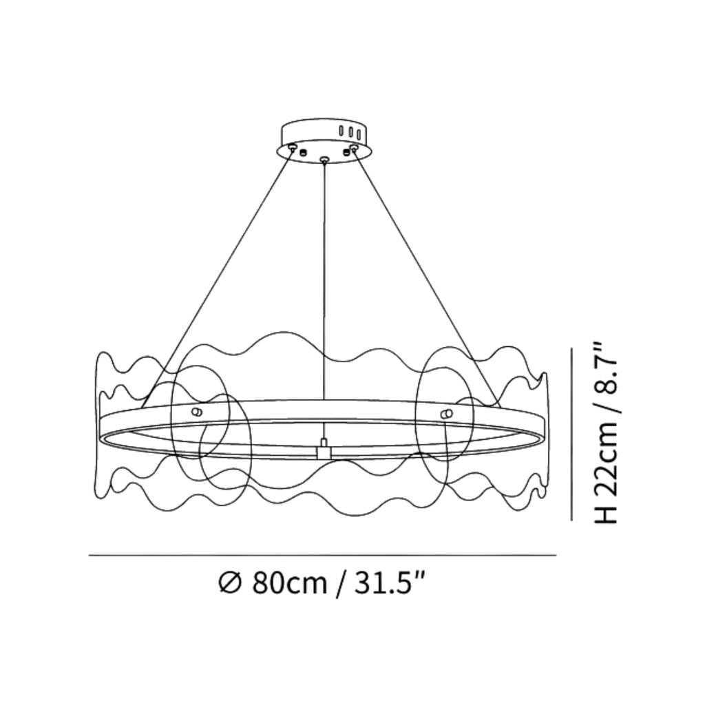 Suspension ondulée en acrylon