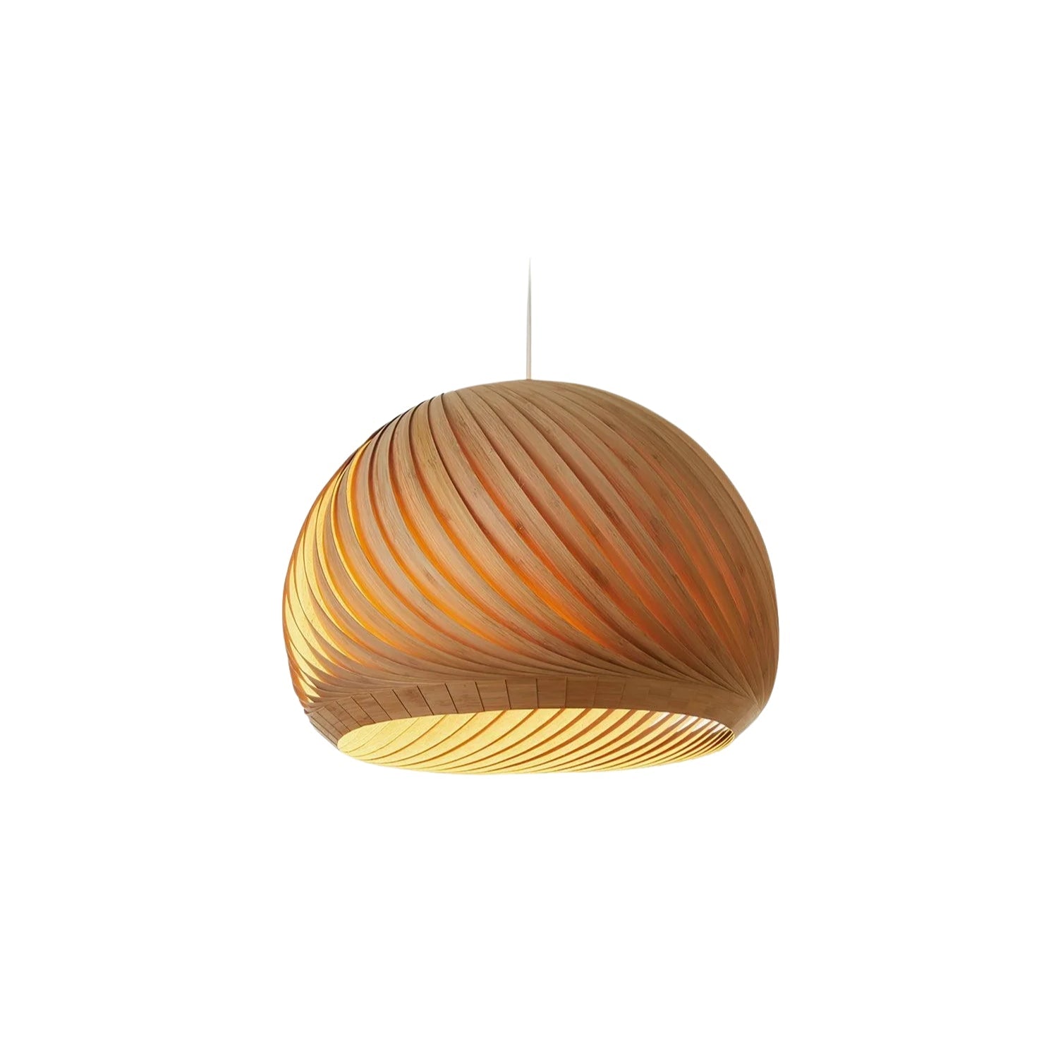 Lampe suspendue en bois Auroze